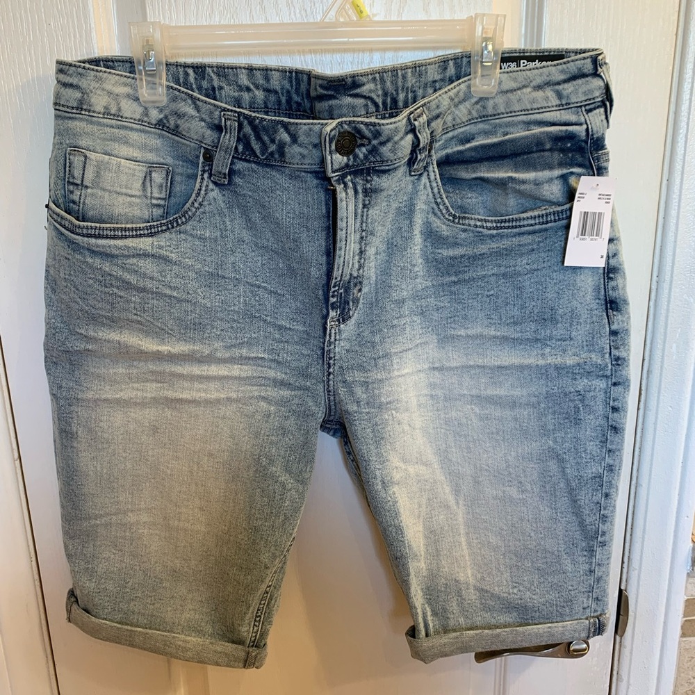 Buffalo David Bitton Parker Light Blue Jean Shorts